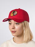 Бейсболка MITCHELL NESS арт. EU246-CHIBLA-RED Chicago Blackhawks NHL  (красный)